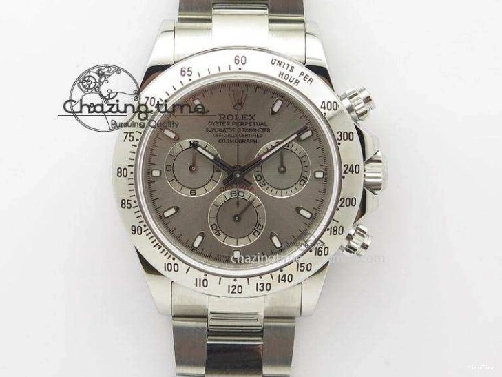 MiroTime 0403 Stylish Daytona YG BP Maker Gold Dial Sticks Markers On Rubber Strap A7750@ 4012